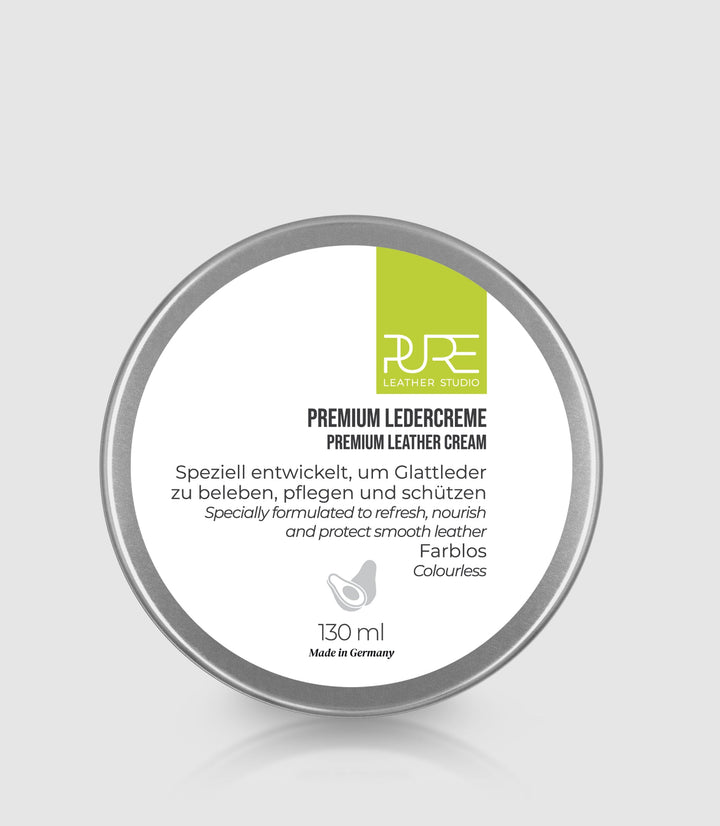 Premium Ledercreme 130 ML aus echtem Leder von PURE Leather Studio | PURE Leather Studio