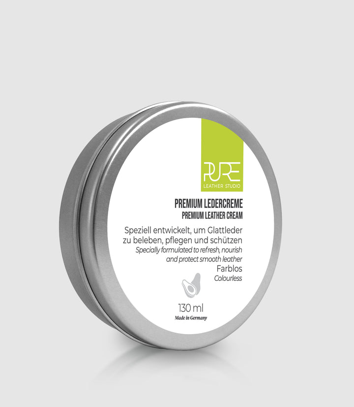 Premium Ledercreme 130 ML aus echtem Leder von PURE Leather Studio | PURE Leather Studio