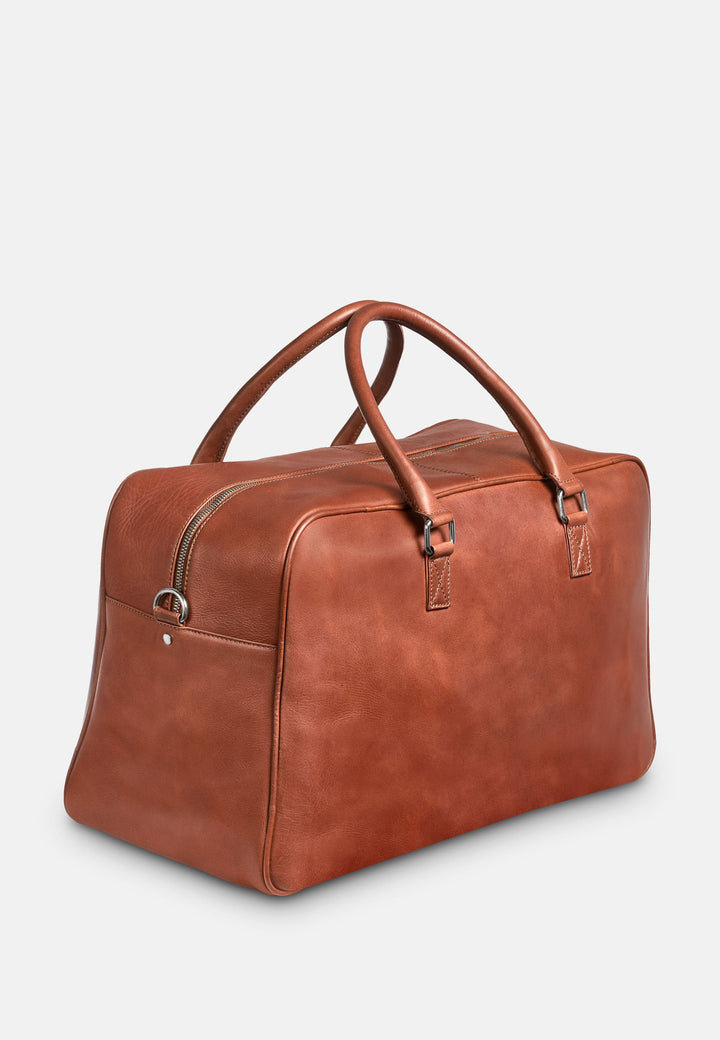 Reisetasche Leder CANOPUS Cognac aus echtem Leder von PURE Leather Studio | PURE Leather Studio