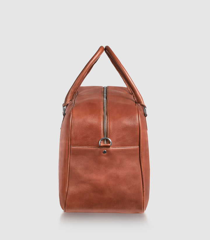Reisetasche Leder CANOPUS Cognac aus echtem Leder von PURE Leather Studio | PURE Leather Studio