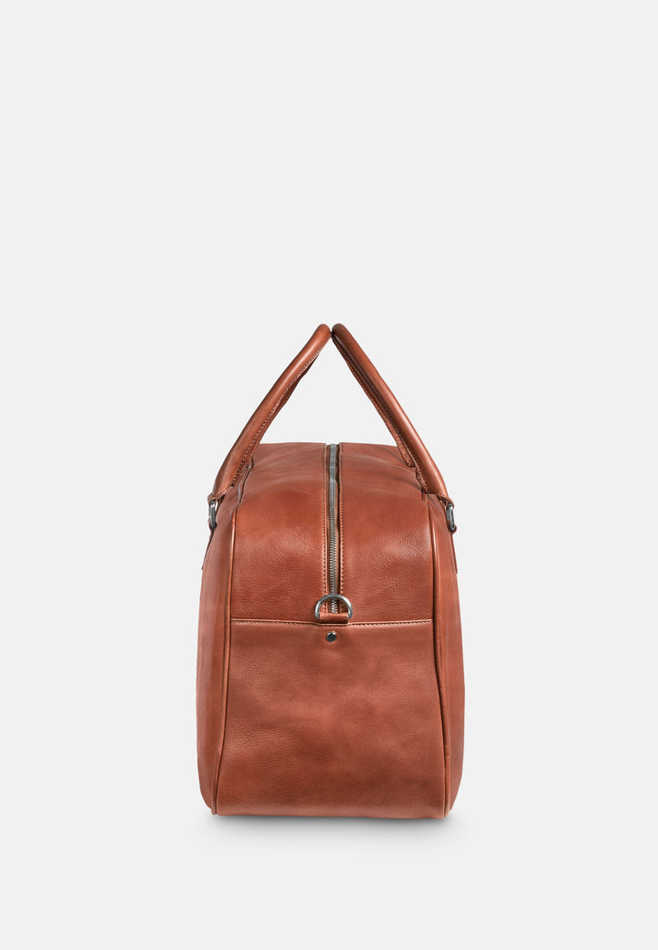 Reisetasche Leder CANOPUS Cognac aus echtem Leder von PURE Leather Studio | PURE Leather Studio