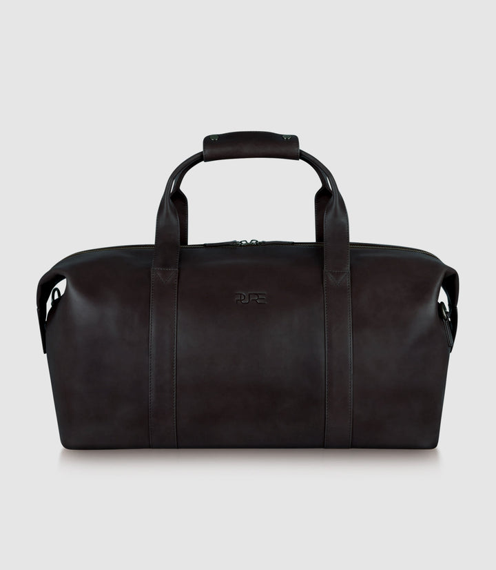 Reisetasche Leder ELNATH Chocolate aus echtem Leder von PURE Leather Studio | PURE Leather Studio