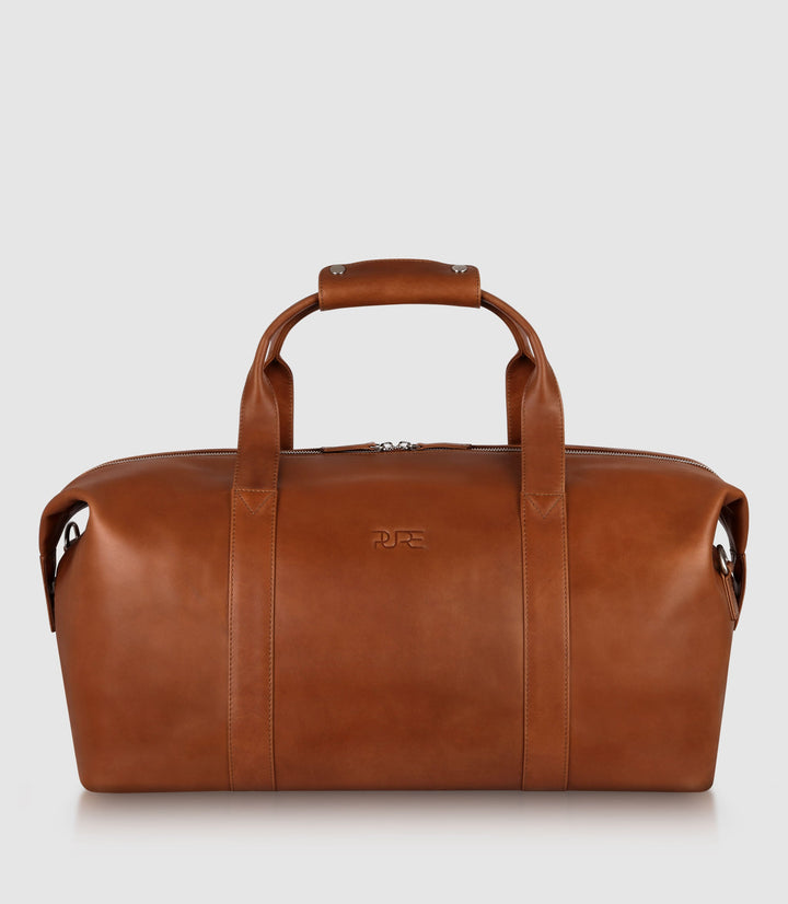 Reisetasche Leder ELNATH Cognac aus echtem Leder von PURE Leather Studio | PURE Leather Studio