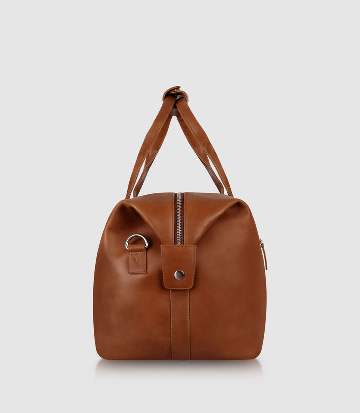 Reisetasche Leder ELNATH Cognac aus echtem Leder von PURE Leather Studio | PURE Leather Studio