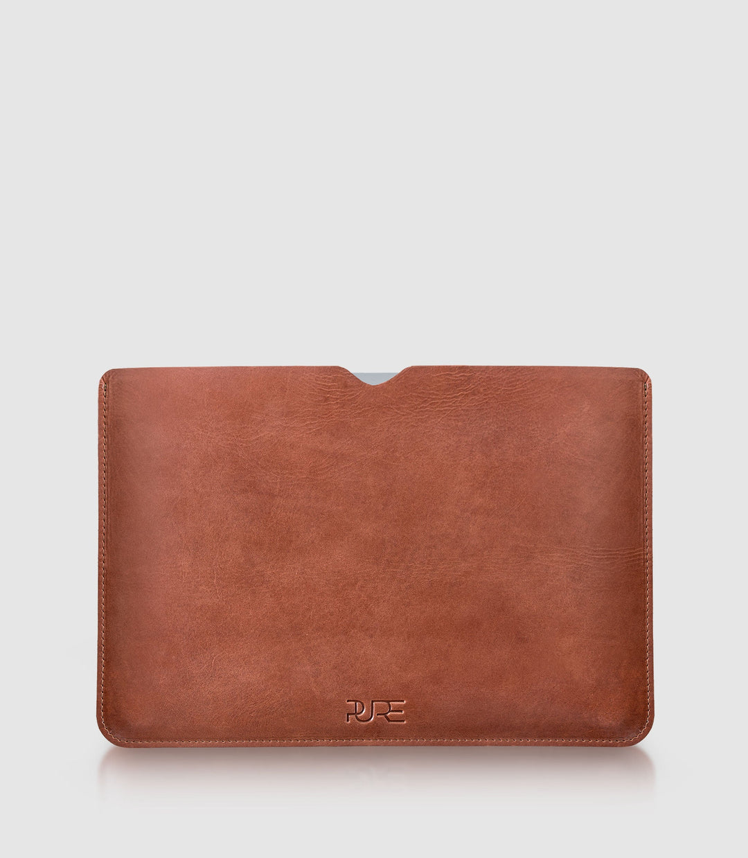 13" MacBook Lederhülle AVIOR Cognac aus echtem Leder von PURE Leather Studio | PURE Leather Studio