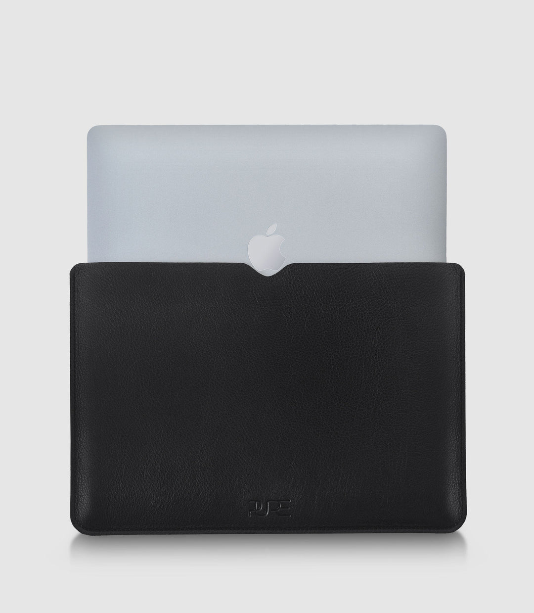 13" MacBook Lederhülle AVIOR Midnight Black aus echtem Leder von PURE Leather Studio | PURE Leather Studio