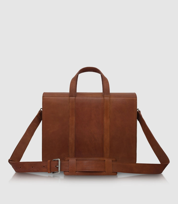 Aktentasche Leder LESATH Cognac aus echtem Leder von PURE Leather Studio | PURE Leather Studio