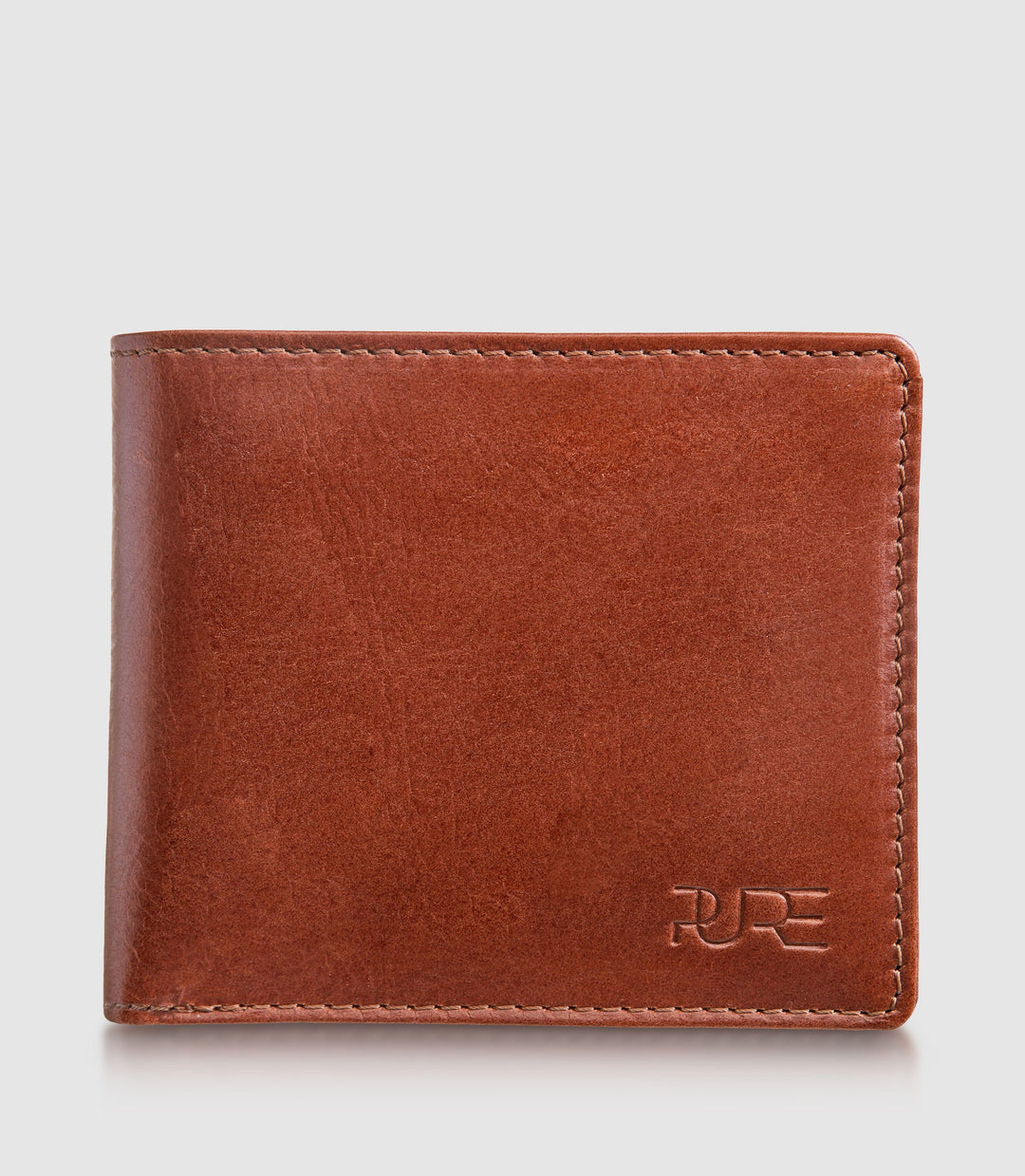 Geldbeutel Leder CASTOR Bifold Cognac aus echtem Leder von PURE Leather Studio | PURE Leather Studio