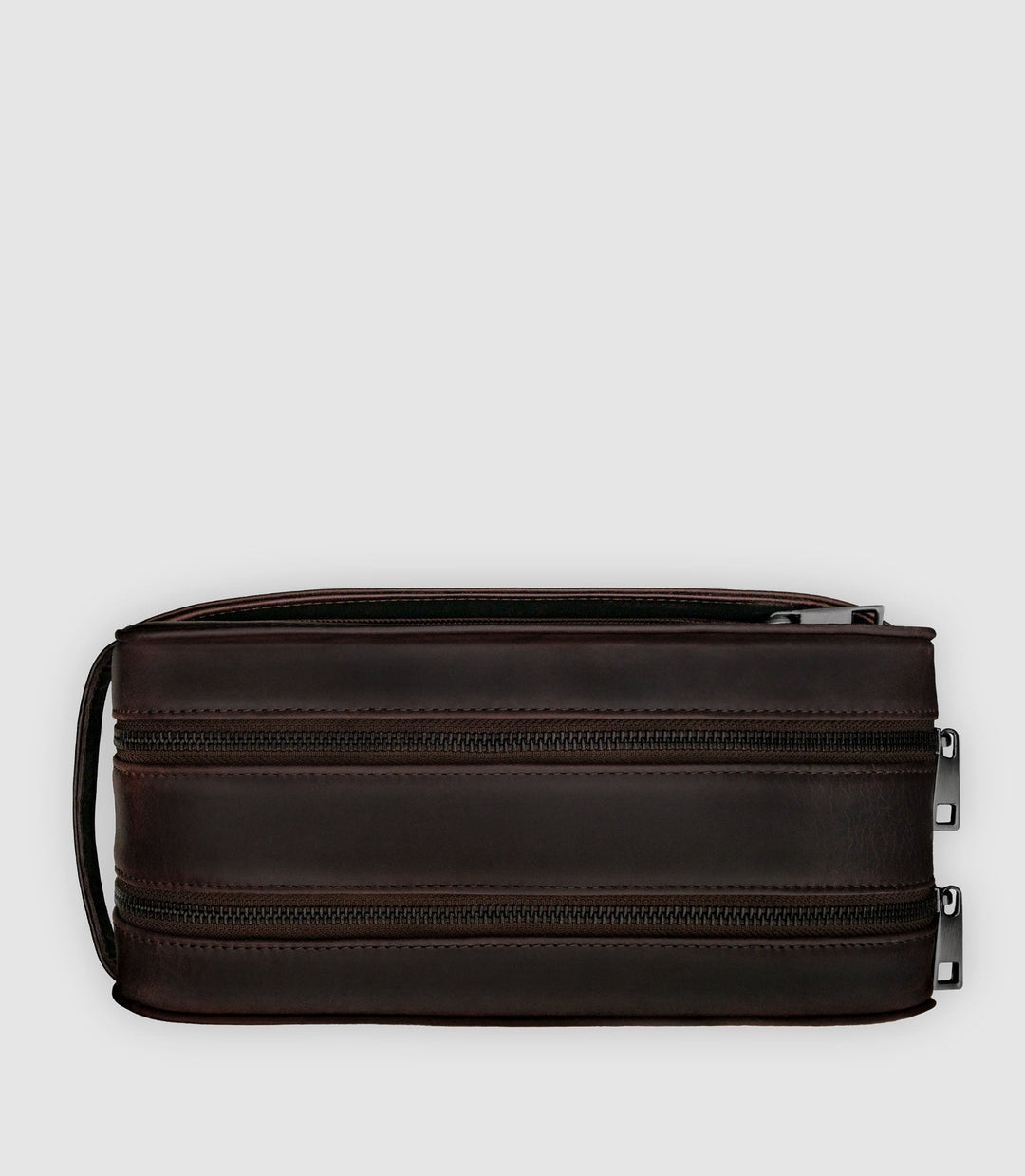 Kulturtasche Leder ATLAS XL Chocolate aus echtem Leder von PURE Leather Studio | PURE Leather Studio