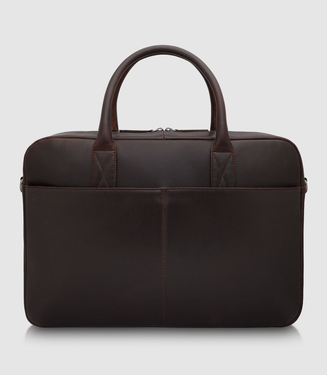 Laptoptasche Leder NAOS Chocolate aus echtem Leder von PURE Leather Studio | PURE Leather Studio