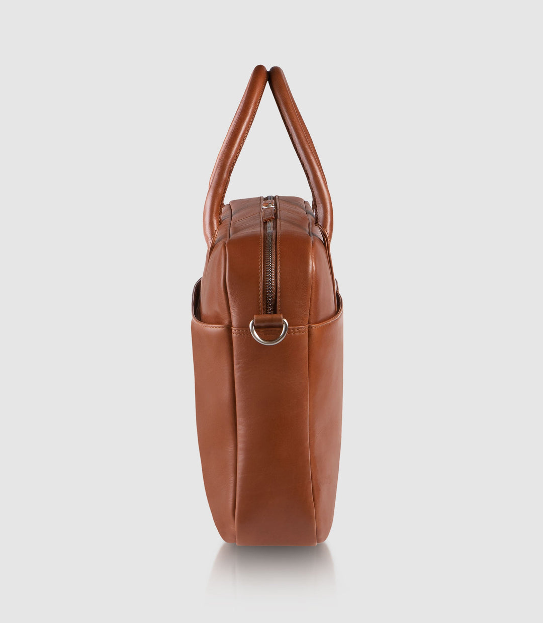 Laptoptasche Leder NAOS Cognac aus echtem Leder von PURE Leather Studio | PURE Leather Studio