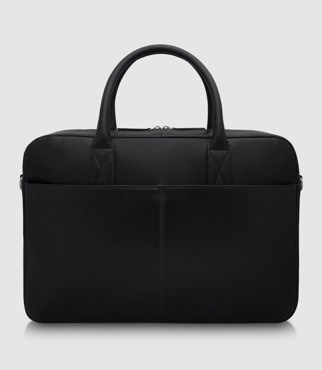 Laptoptasche Leder NAOS Midnight black aus echtem Leder von PURE Leather Studio | PURE Leather Studio