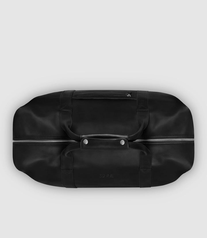 Reisetasche Leder ELNATH Midnight Black aus echtem Leder von PURE Leather Studio | PURE Leather Studio