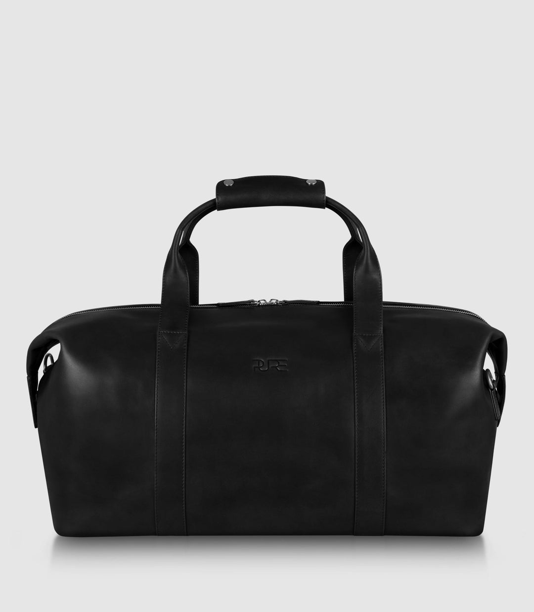 Reisetasche Leder ELNATH Midnight Black aus echtem Leder von PURE Leather Studio | PURE Leather Studio