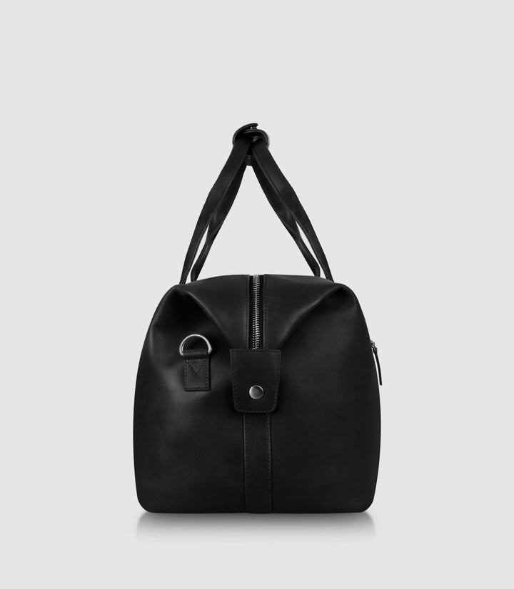 Reisetasche Leder ELNATH Midnight Black aus echtem Leder von PURE Leather Studio | PURE Leather Studio