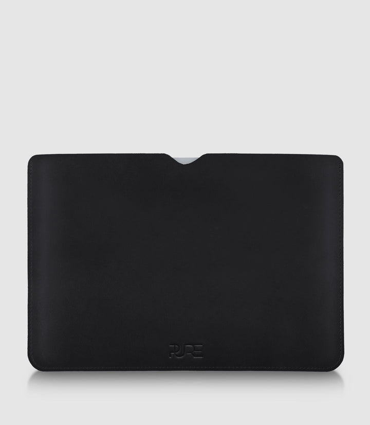 13" MacBook Lederhülle AVIOR Midnight Black
