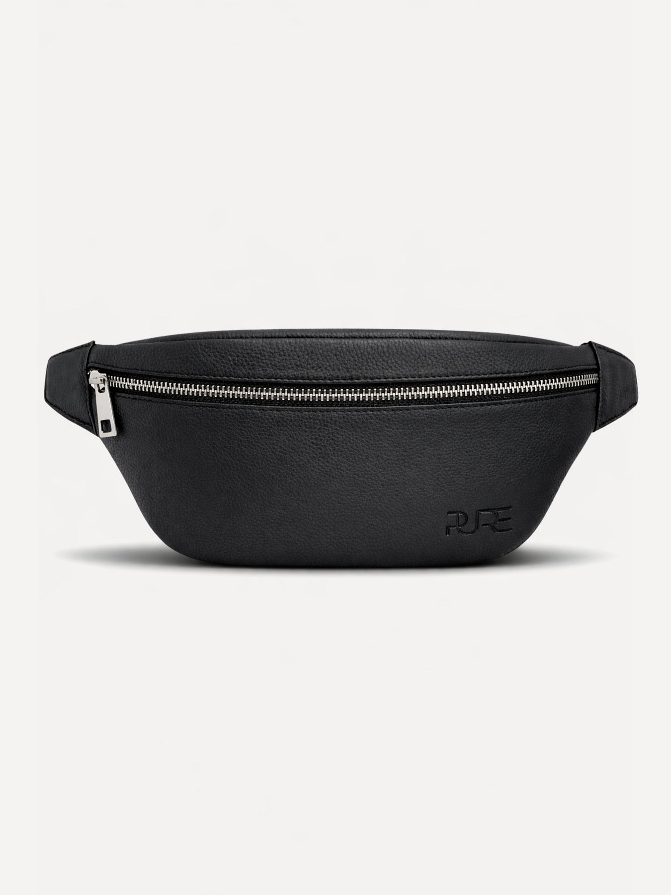 CAPH Bauchtasche aus Vollnarbenleder - Midnight Black | PURE Studios ...