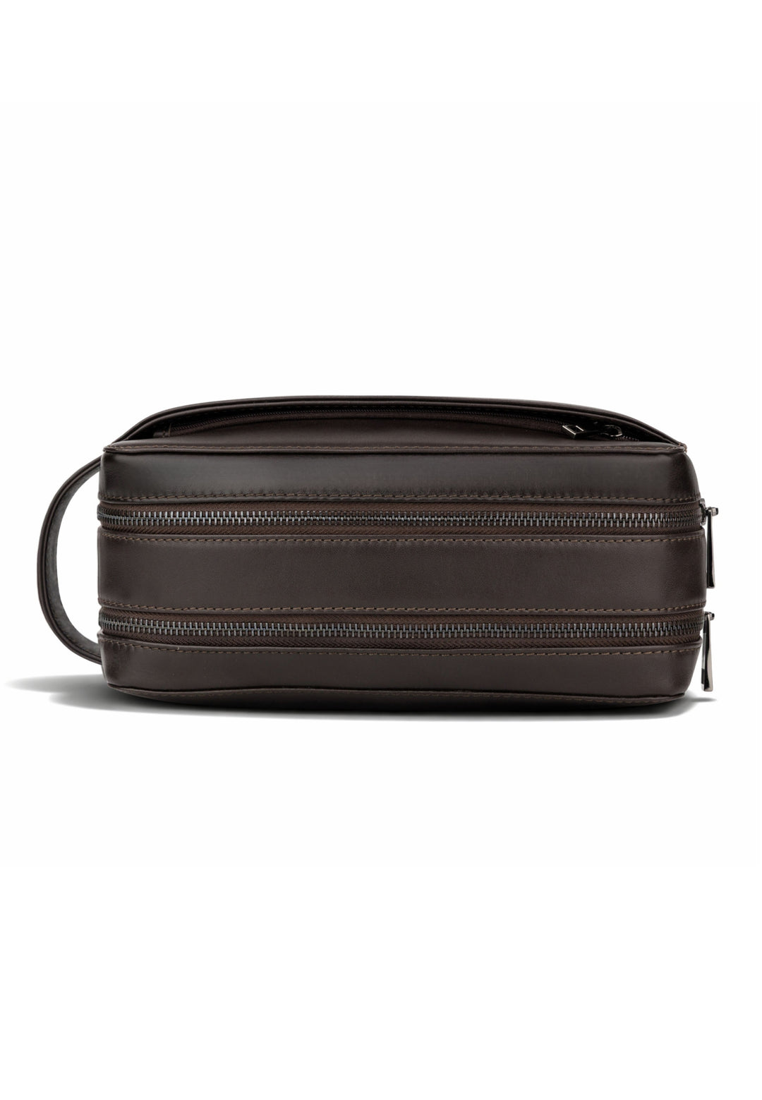 Kulturtasche Leder ATLAS XL Chocolate