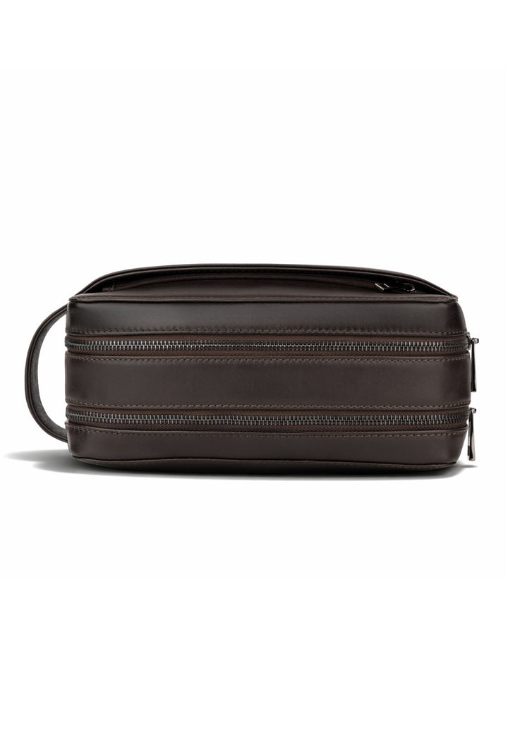 Kulturtasche Leder ATLAS XL Chocolate