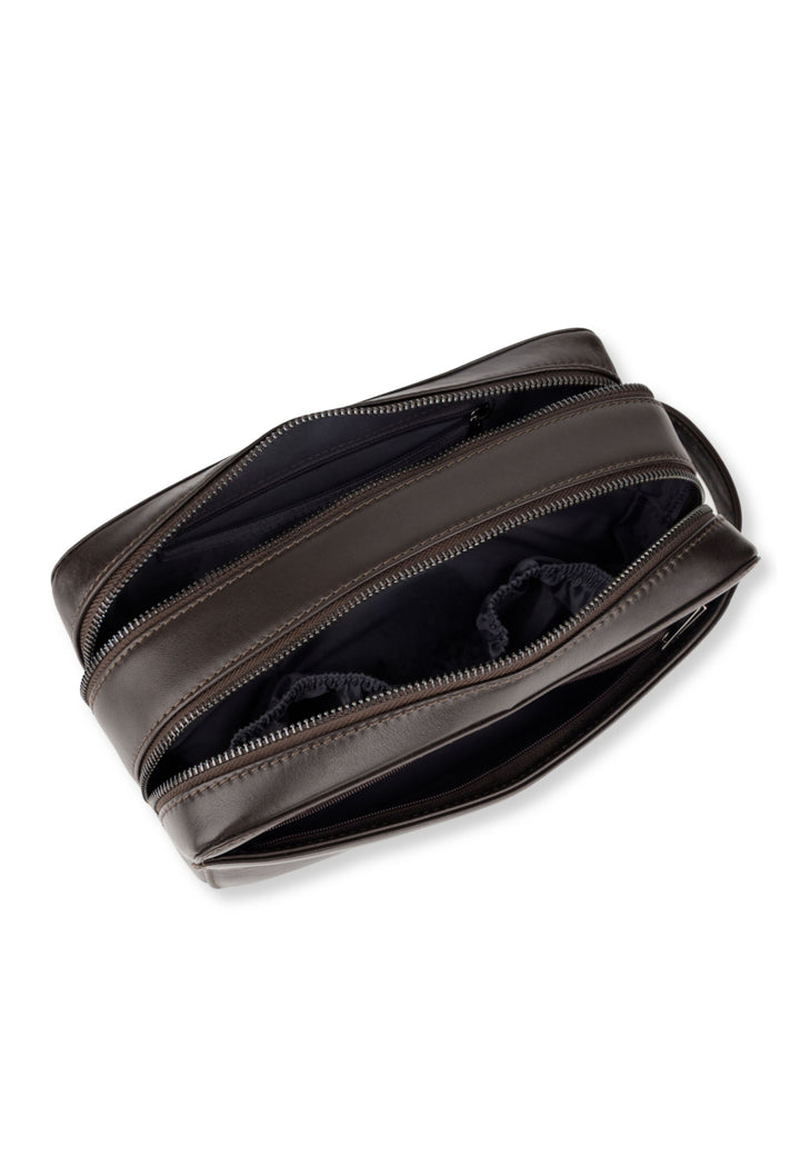 Kulturtasche Leder ATLAS XL Chocolate