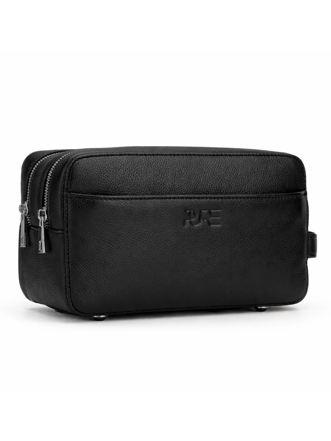 Kulturtasche Leder ATLAS XL Midnight Black