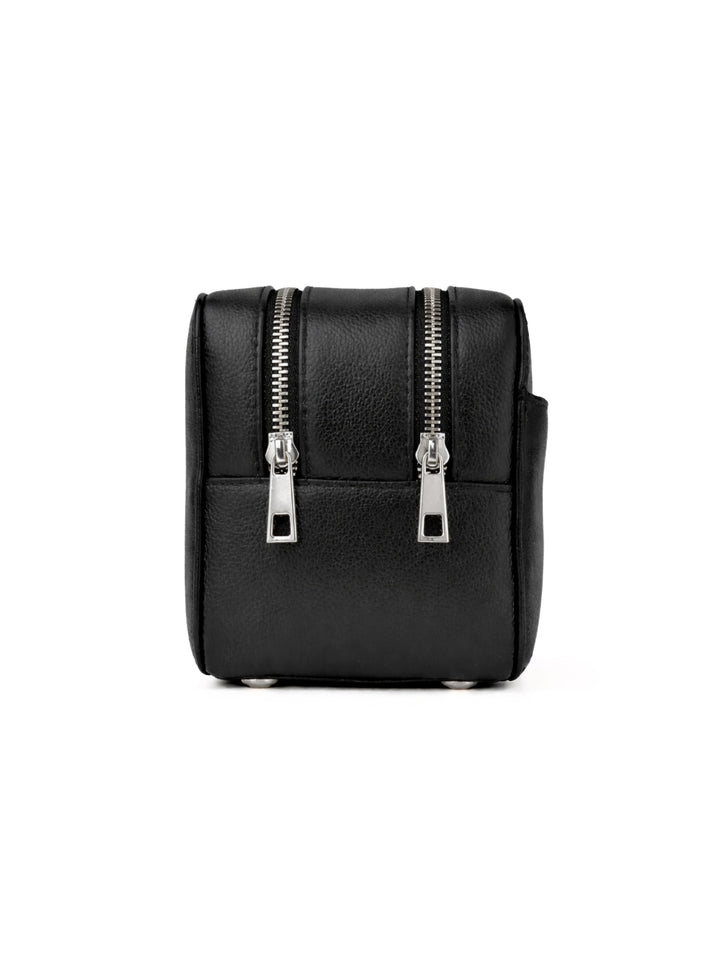 Kulturtasche Leder ATLAS XL Midnight Black