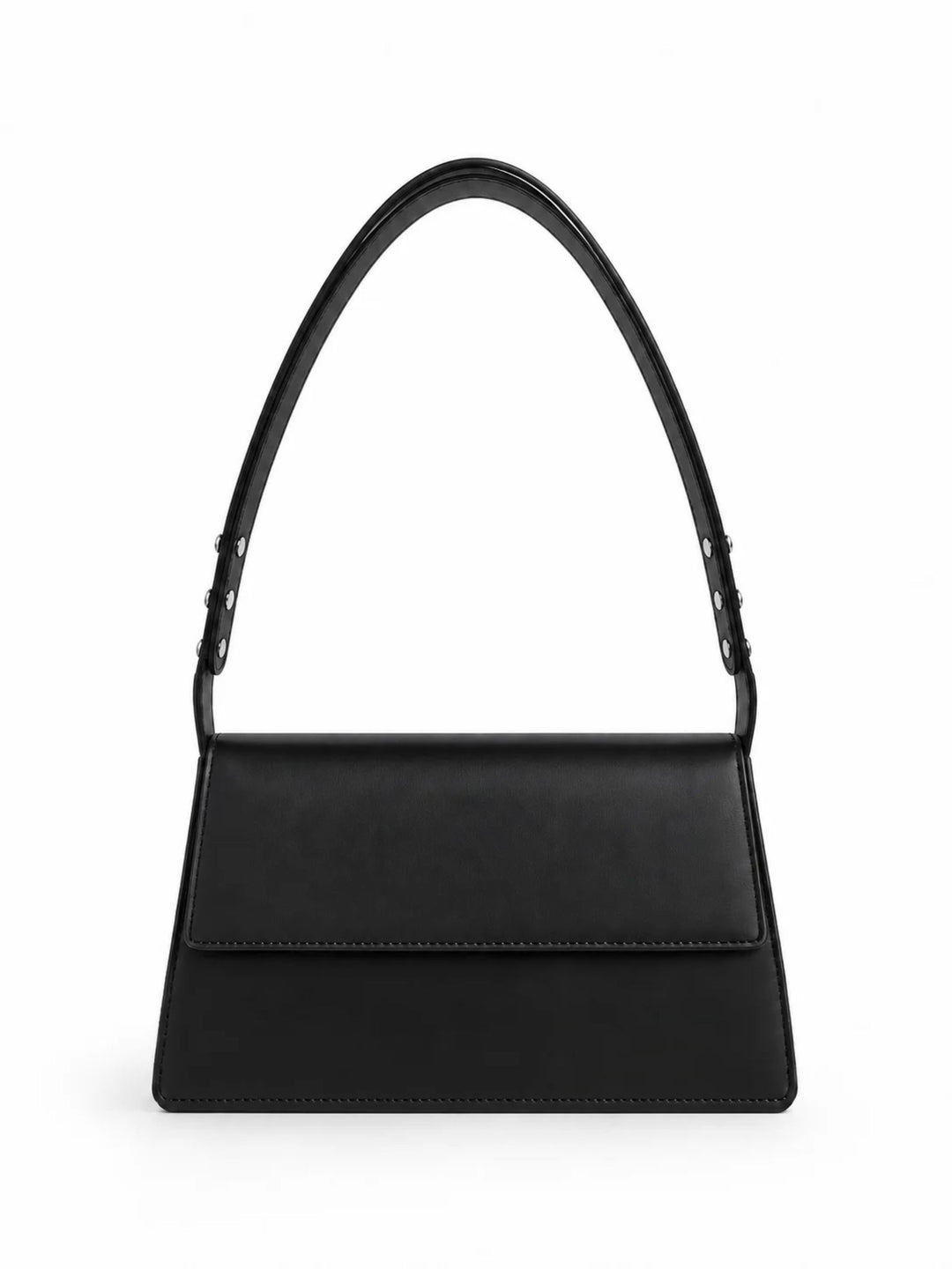 Schultertasche Leder OPHELIA Deep Black