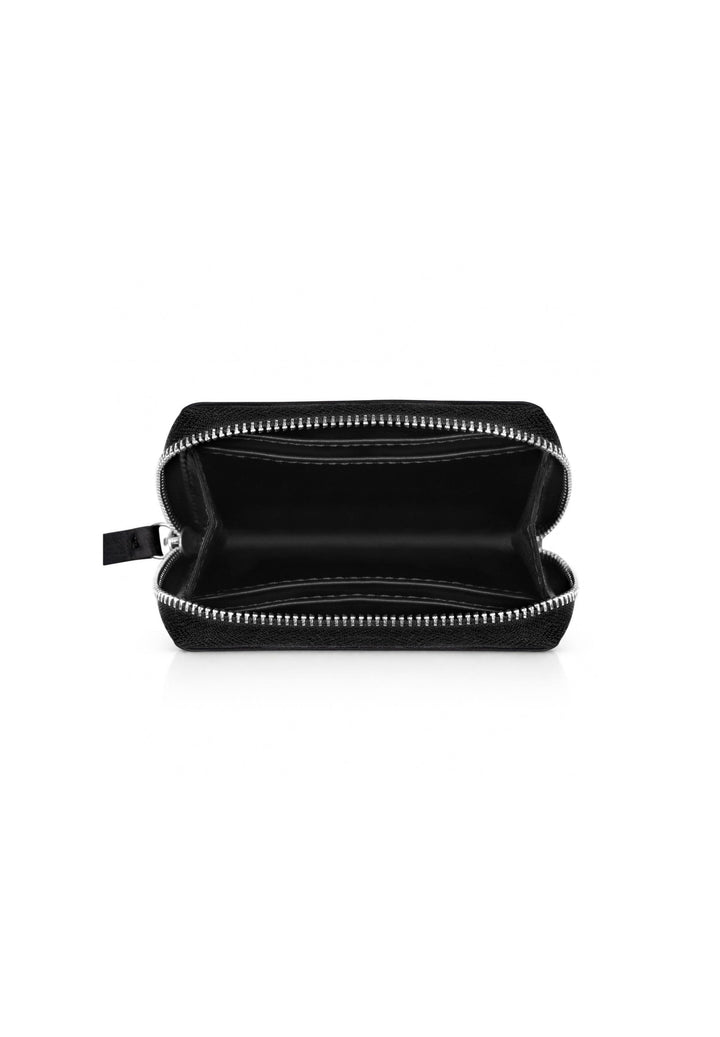 MAIA Mini Geldbörse aus Leder in Deep Black von PURE Studios