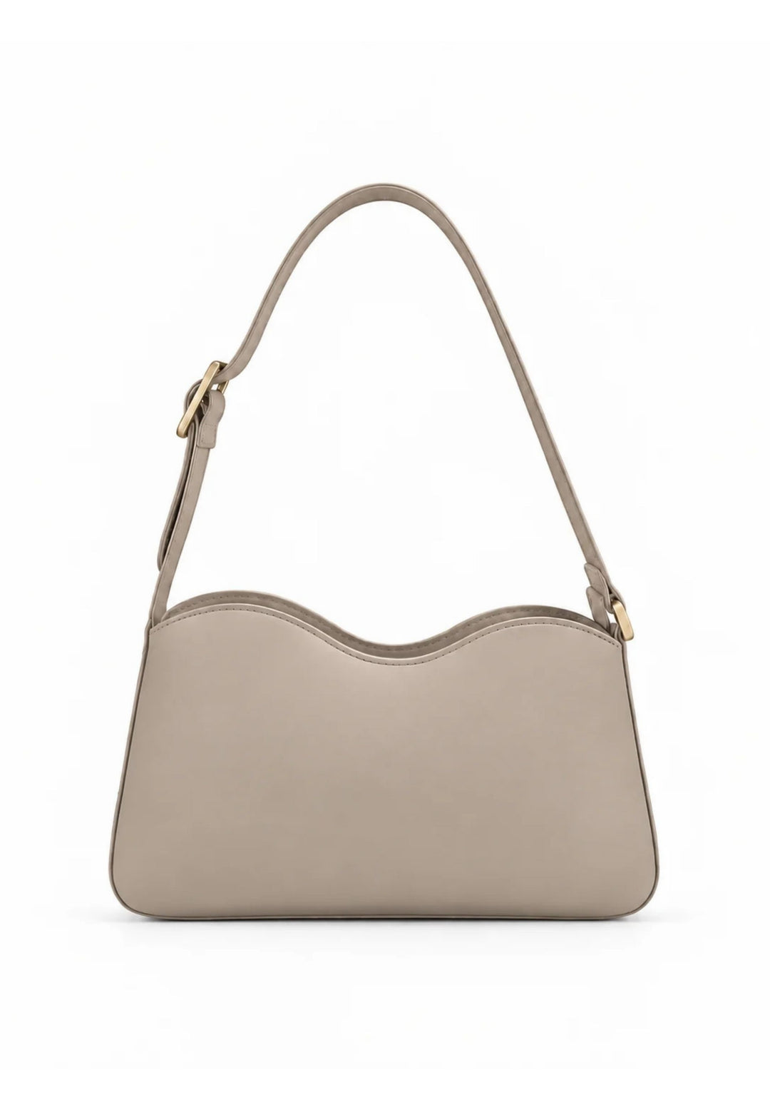 Sac porté épaule en cuir MILEVA - Deep Black