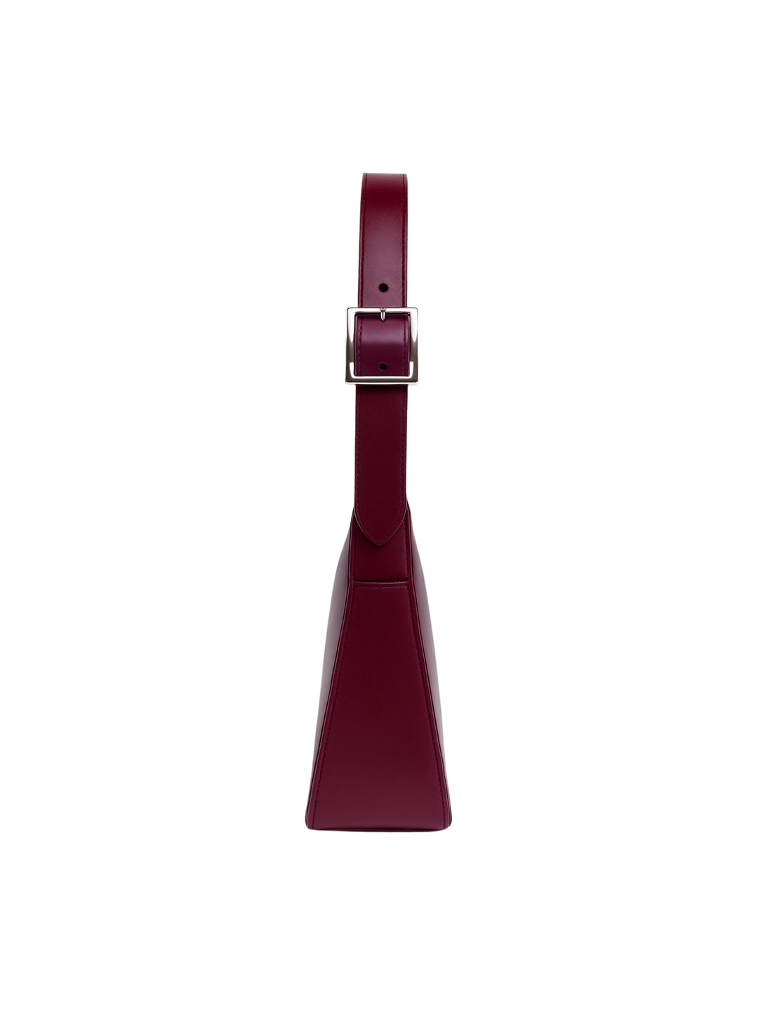 ELARA Schultertasche aus Leder - Merlot