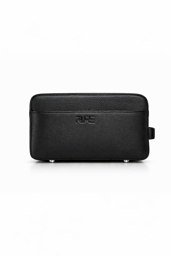 Kulturtasche Leder ATLAS XL Midnight Black