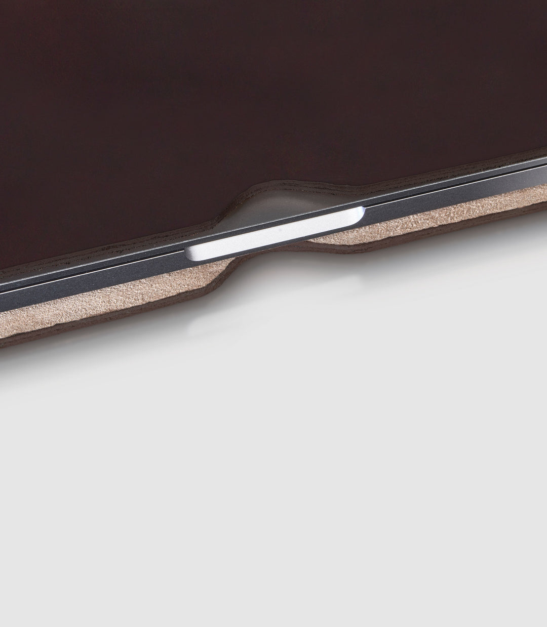 MacBook Hülle Leder 13 Zoll Chocolate - Slim Sleeve für MacBook Air & Pro