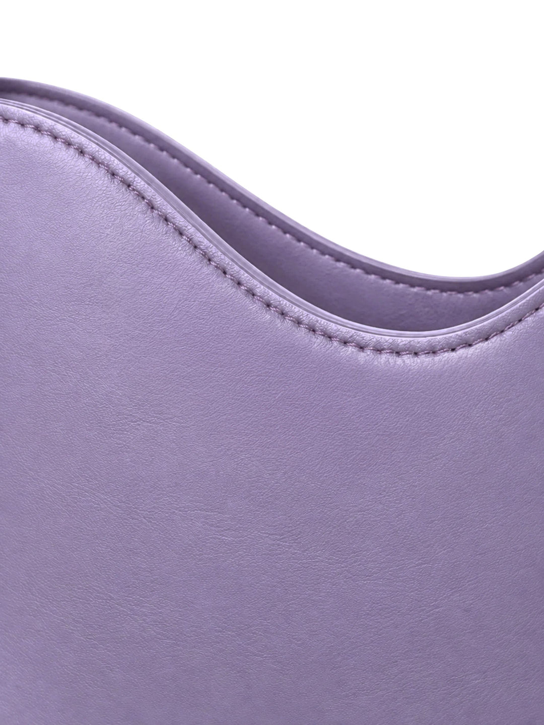 Leather Shoulder Bag MILEVA - Deep Black