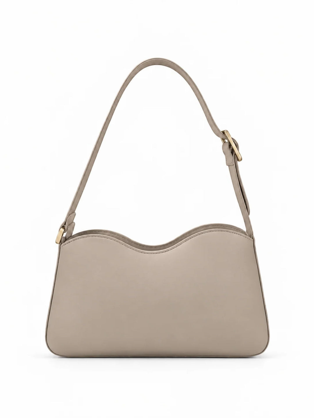 Sac porté épaule en cuir MILEVA - Deep Black