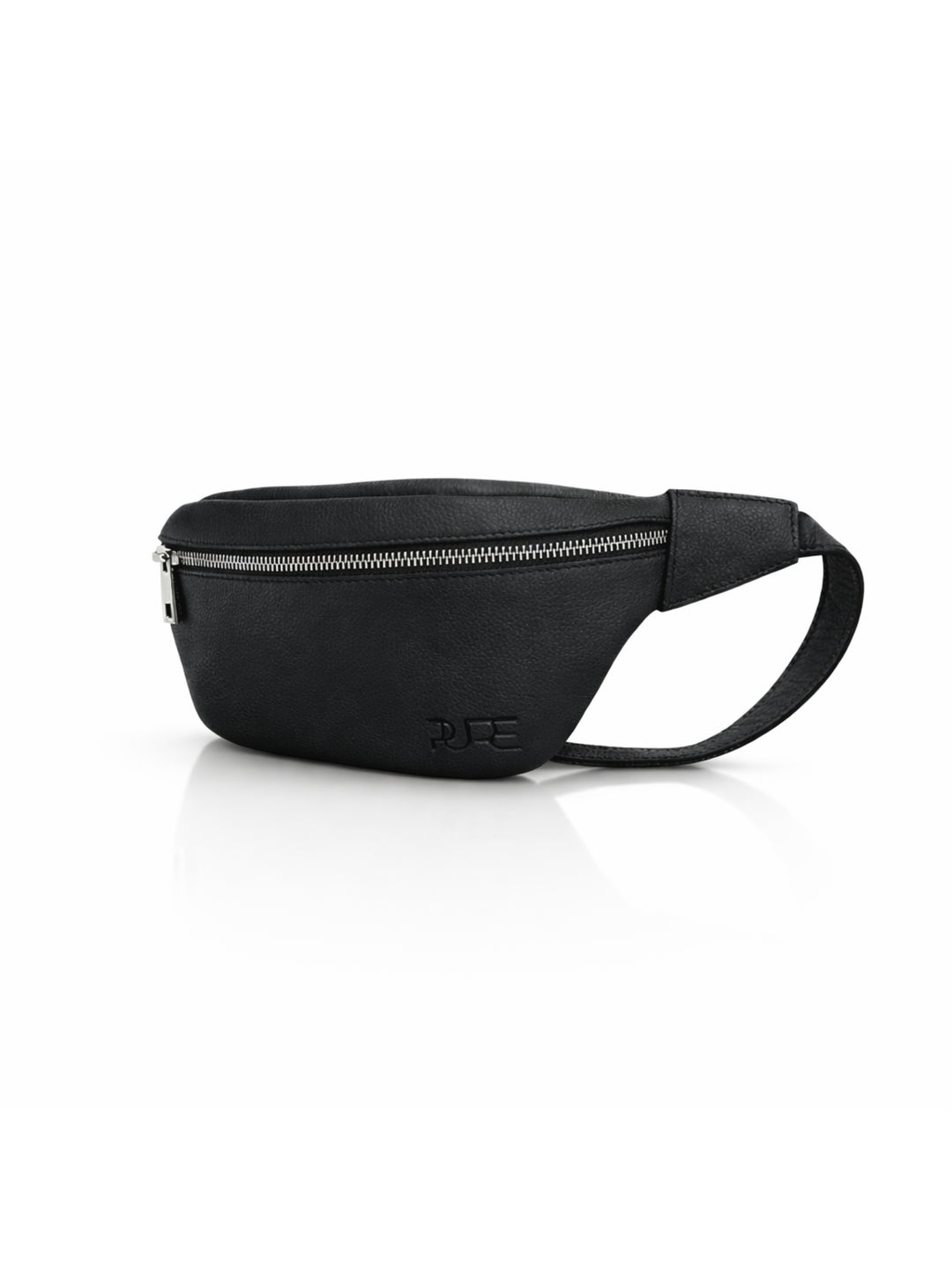 Bauchtasche aus Leder - CAPH in Deep Black