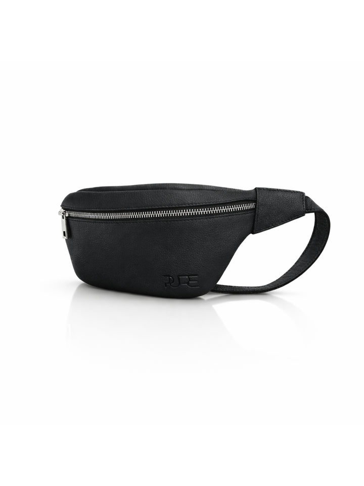 Bauchtasche aus Leder - CAPH in Deep Black