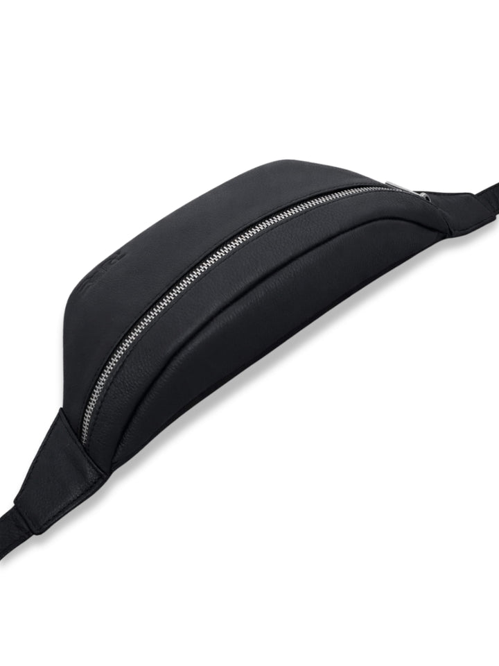 Bauchtasche aus Leder - CAPH in Deep Black