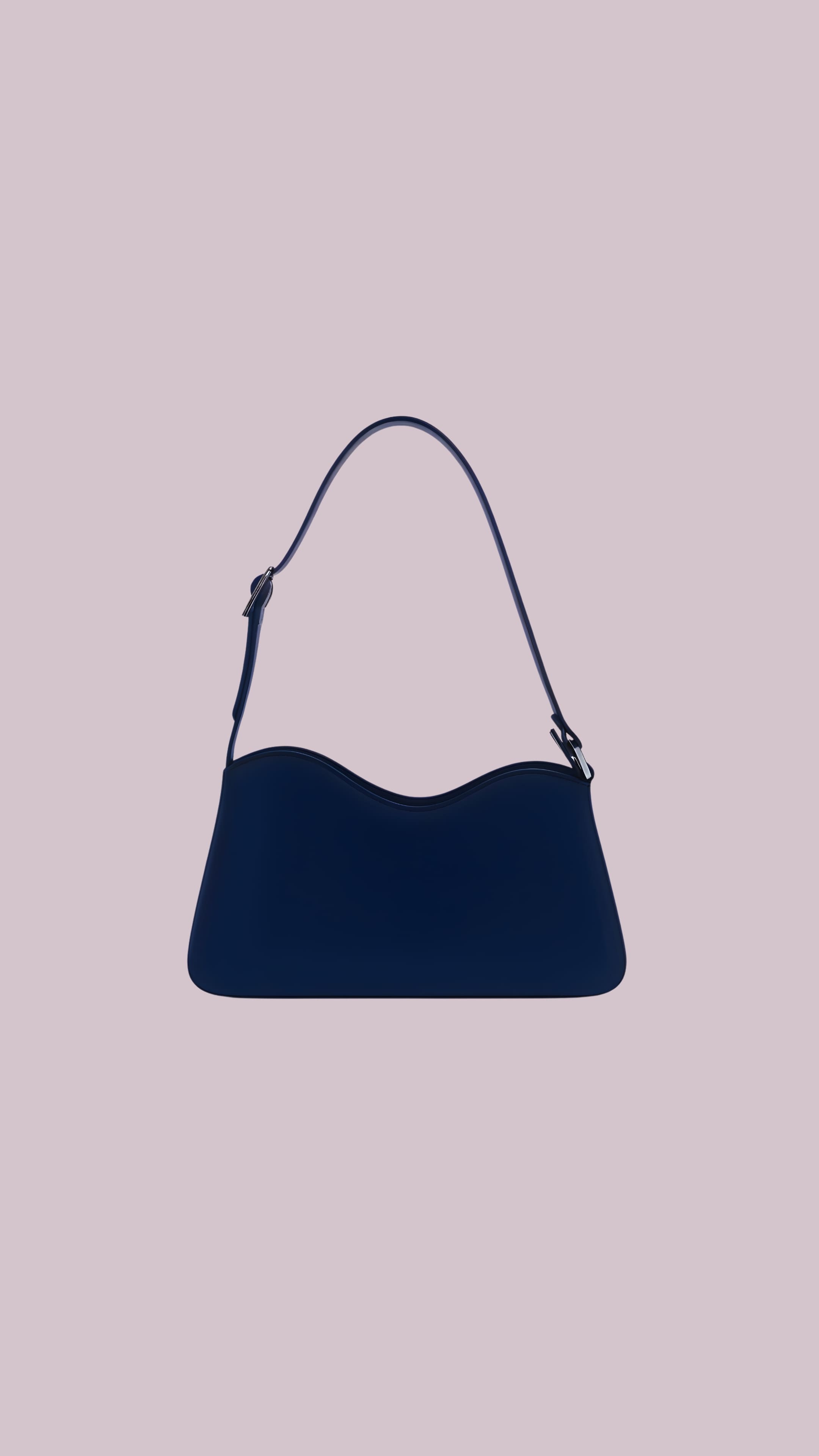 Minimalistische Schultertasche Elara aus Leder von PURE Studios