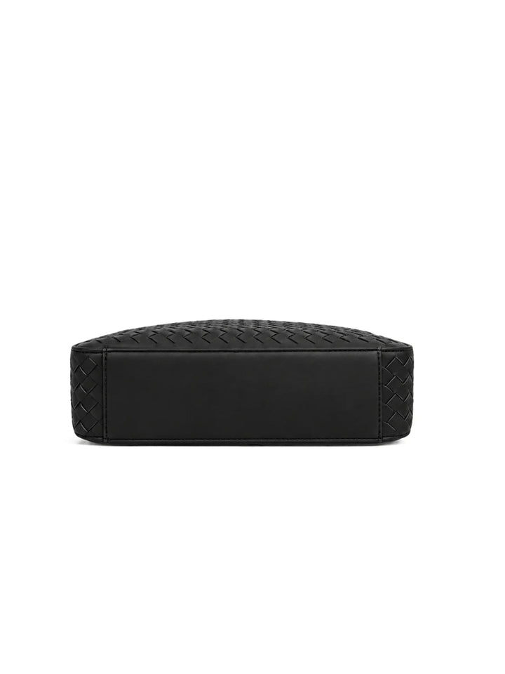 Umhängetasche JUNO Small aus Leder - Deep Black