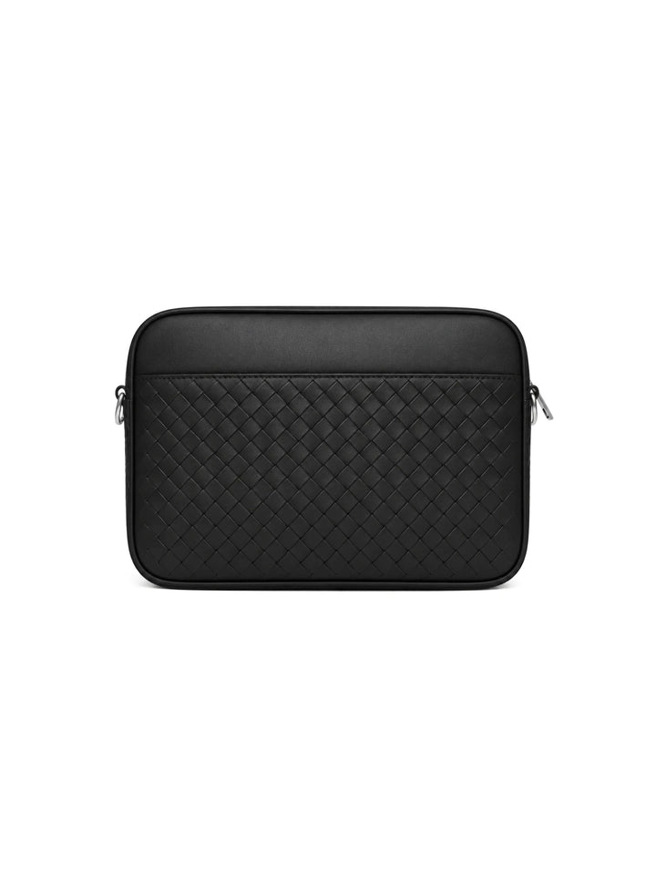 Umhängetasche JUNO Small aus Leder - Deep Black